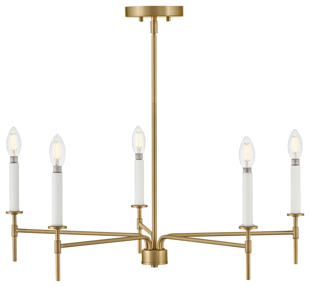 Lark Hux Medium Single Tier, Lacquered Brass