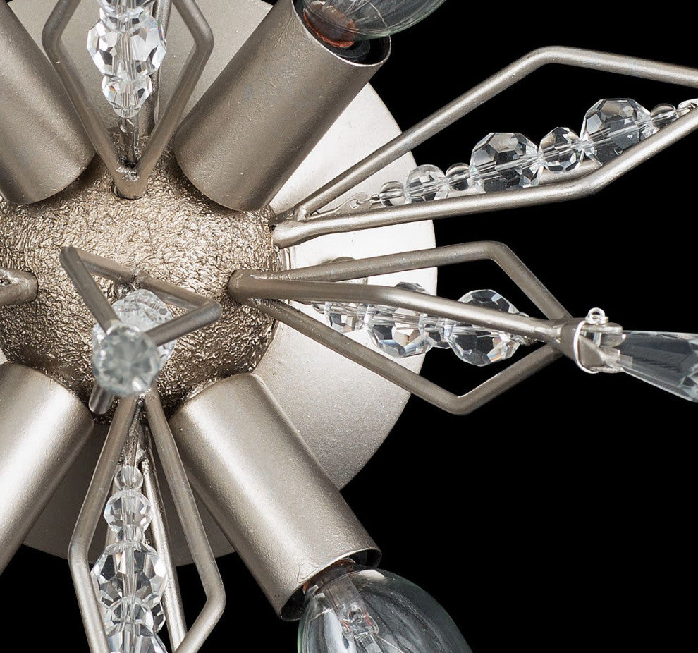 Varaluz 311W04 Orbital 16" Crystal Sputnik Wall Sconce - Gold Dust