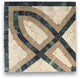 Marble Mosaic Border Decorative Tile Romanze Gold 5.9x5.9 Polished, 1 piece