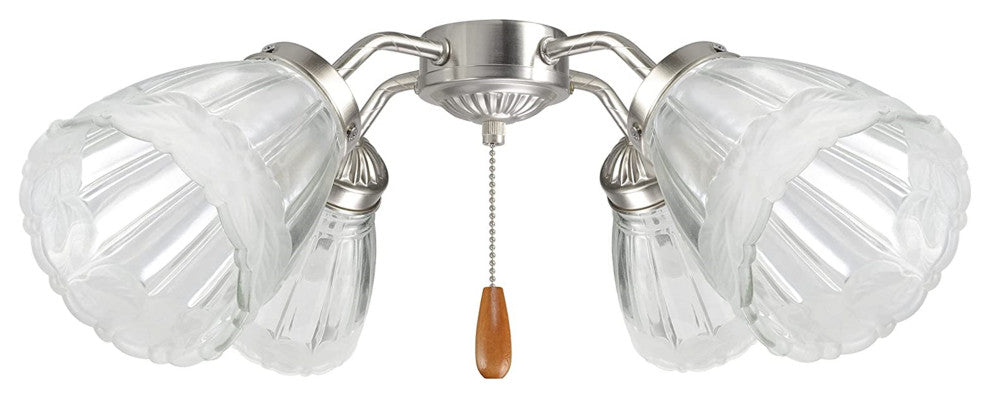 23173-4 Replacement Clear Ceiling Fan Glsss Shade, 4 Pack.