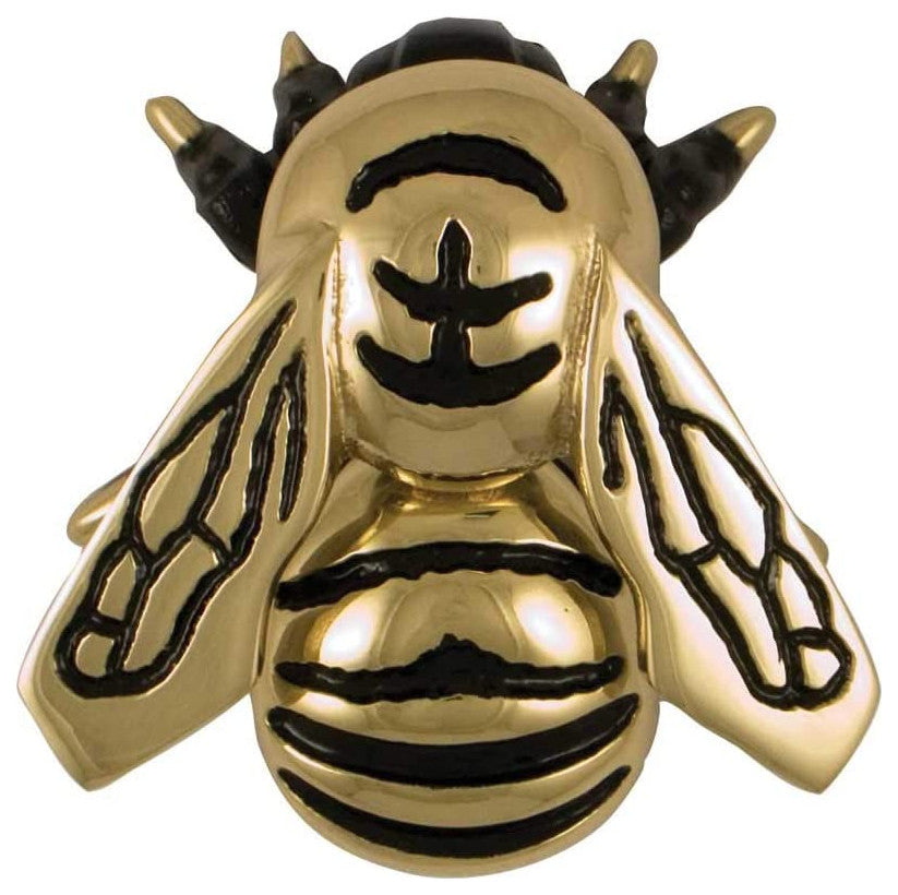 Graceful Brass Bumblebee Door Knocker