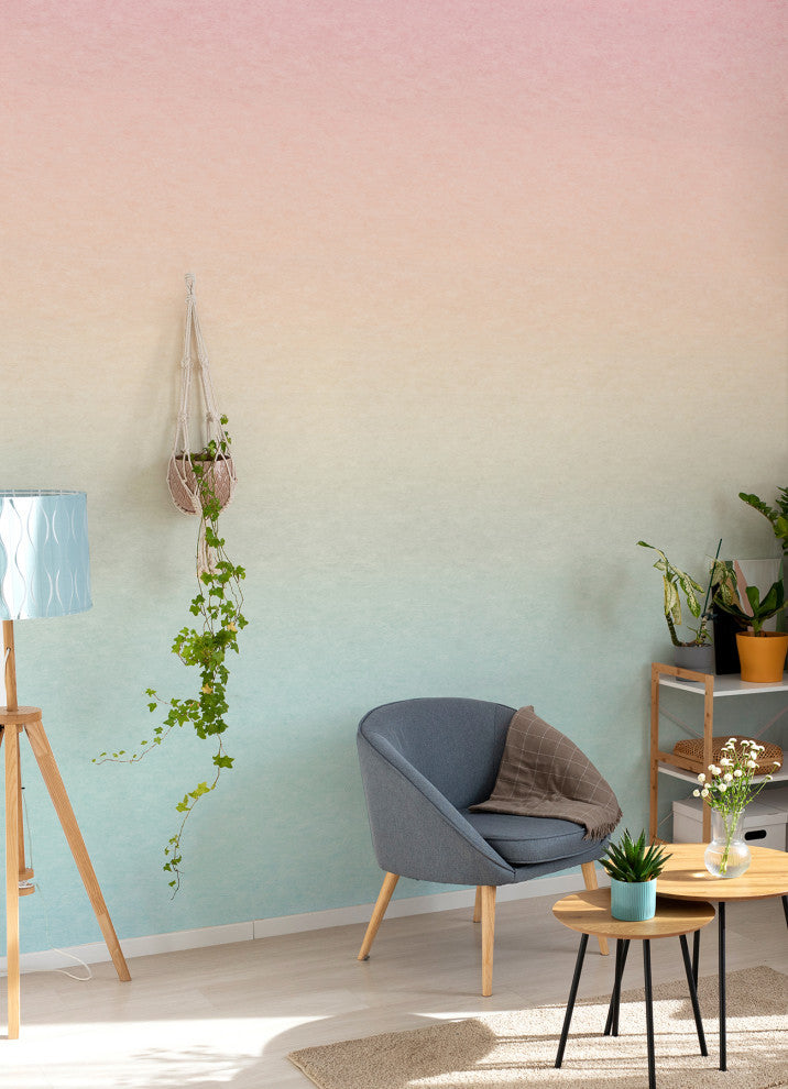 Rainbow Aura Ombre Peel & Stick Wallpaper Mural