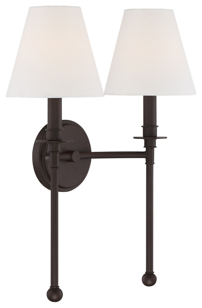 Elight 2 Light Dark Bronze Wall Mount