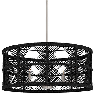 Quoizel AXF2822 Axford 5 Light 22"W Taper Candle Pendant / - Antique Nickel