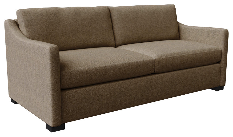 Nativa Interiors Ashley 83" Sofa, Brown, Deep Plush Depth