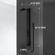 Bowery 58" H x 4" W 4-Jet Shower Panel with Round Shower Head and Tub Filler, Matte Black
