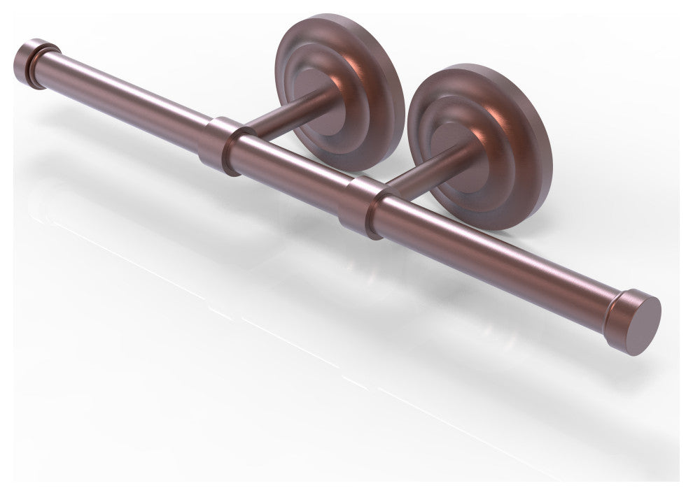 Que New Double Roll Toilet Tissue Holder, Antique Copper