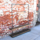 Loft Essentials - Industrial Garment Clothing Rack with Bottom Shelf