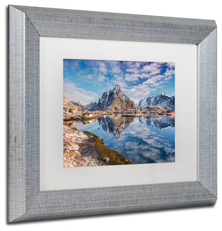 Michael Blanchette Photography 'Mirror in the Fjord' Matted Framed Art, 14x11