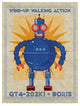 John W. Golden 'Boris Box Art Robot' Canvas Art, 19"x14"