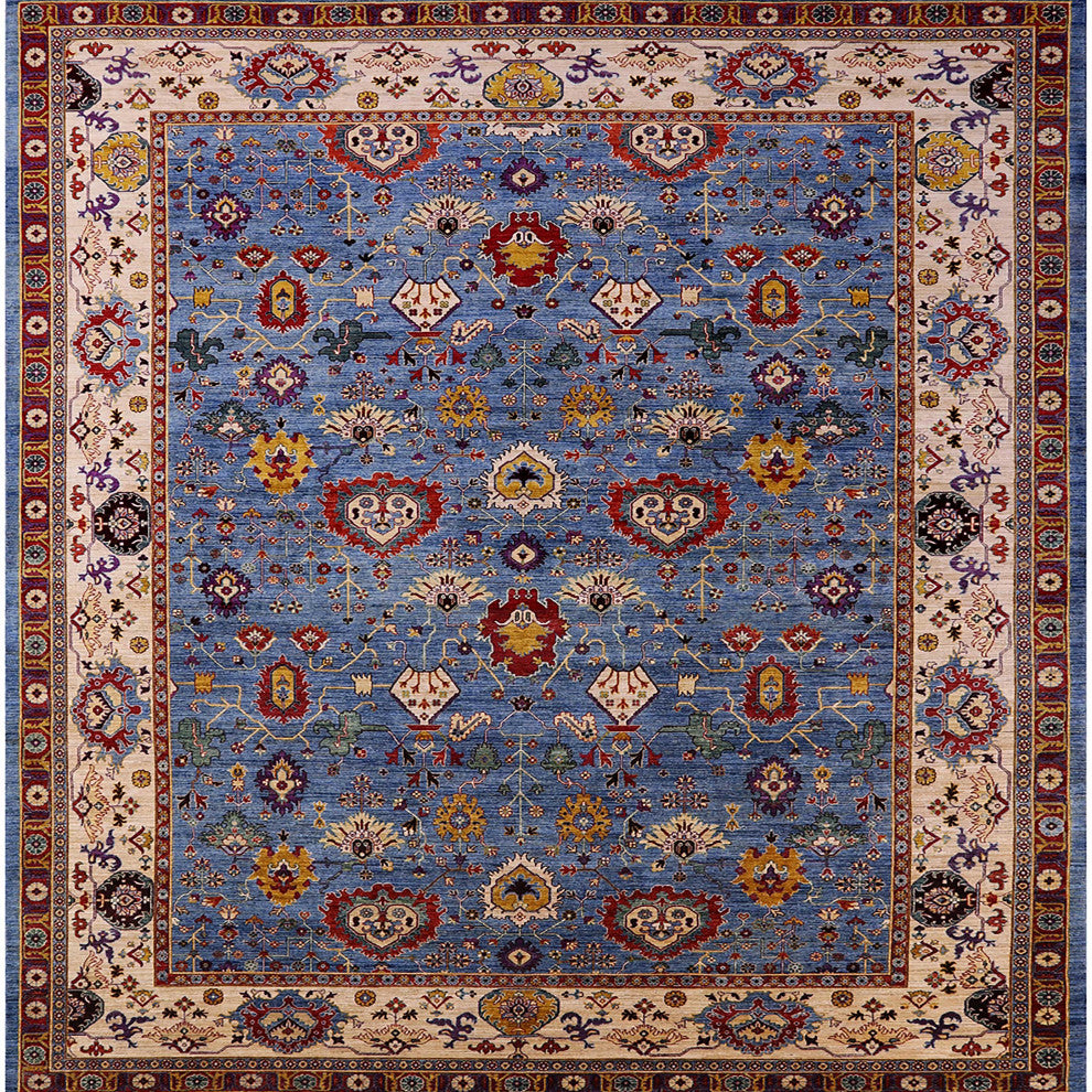 Ahgly Company Indoor Square Mid-Century Modern Area Rugs, 3' Square