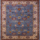 Ahgly Company Indoor Square Mid-Century Modern Area Rugs, 3' Square