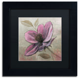 'Plum Floral III' Matted Framed Canvas Art by Emily Adams