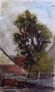 Paul Gauguin The Tree in the Farm Yard Wall Decal
