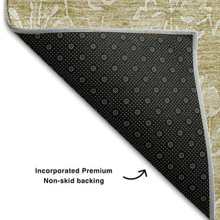 Premium Machine Washable Mayfield AMF691 Beige 3' x 5' Rug