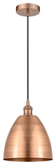 Innovations 616-1P-AC-MBD-9-AC-LED 1-Light Mini Pendant, Antique Copper