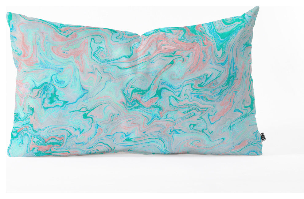 Lisa Argyropoulos Marble Twist Oblong Throw Pillow