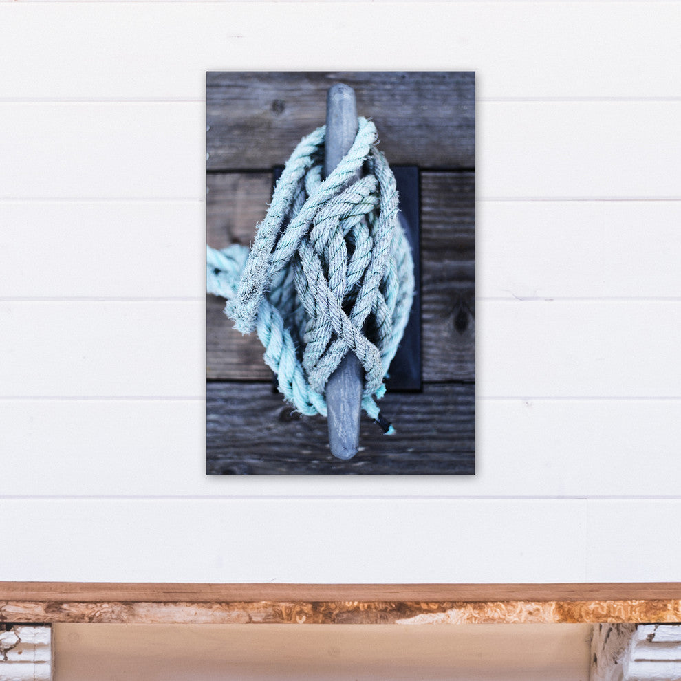 Boat Rope Tied Up 16x24 Print on Canvas