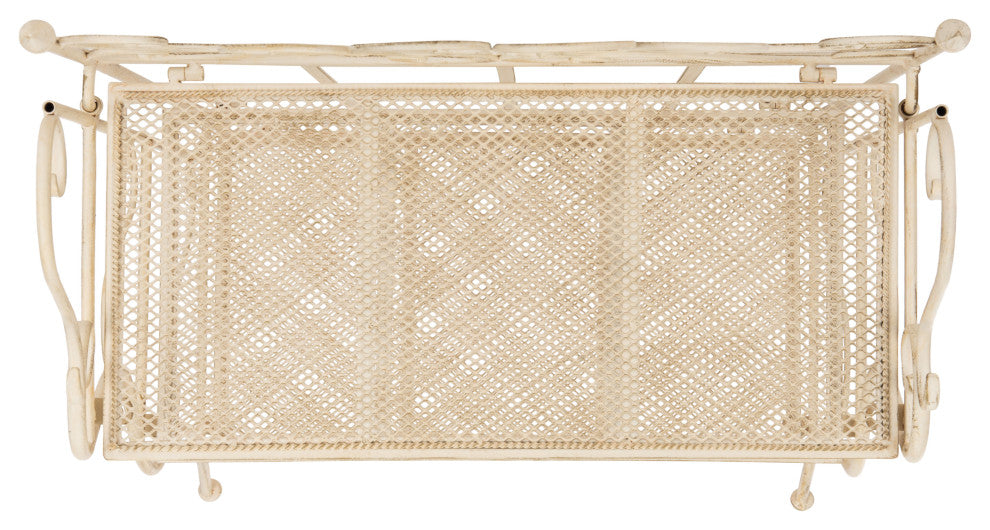Safavieh Torus Patio 3-Tier Shelf Pearl White