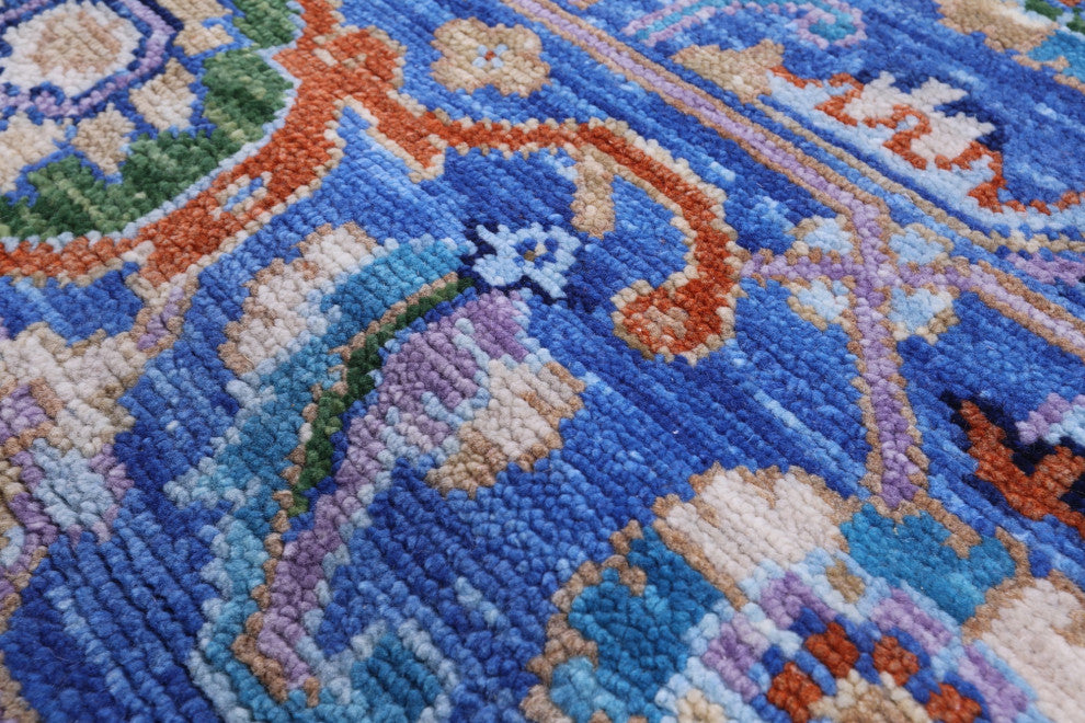 9' 1" X 11' 11" Hand Knotted Persian Fine Serapi Wool Rug - Q15844