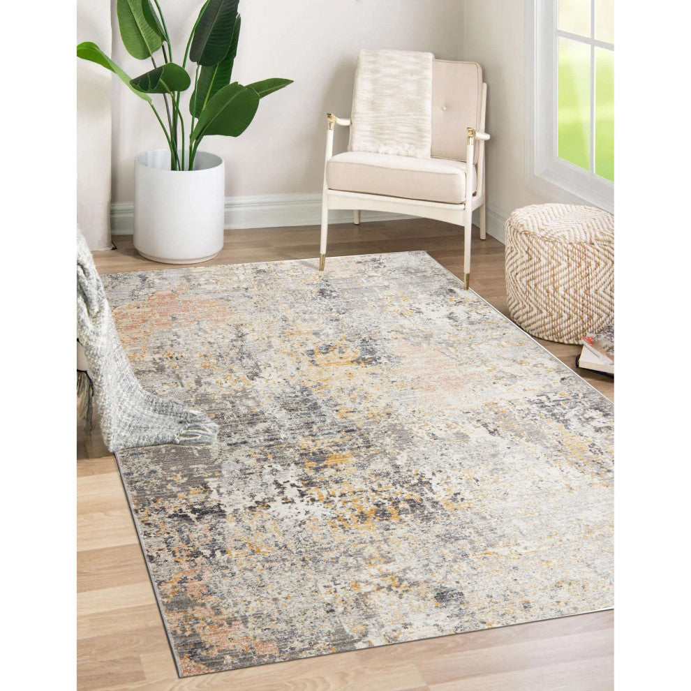 Umbria Abstract Area Rug - Multi, 5'3"x7'10"