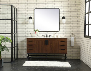 Home Living 22" Modern Walnut-Light Bathroom Vanity