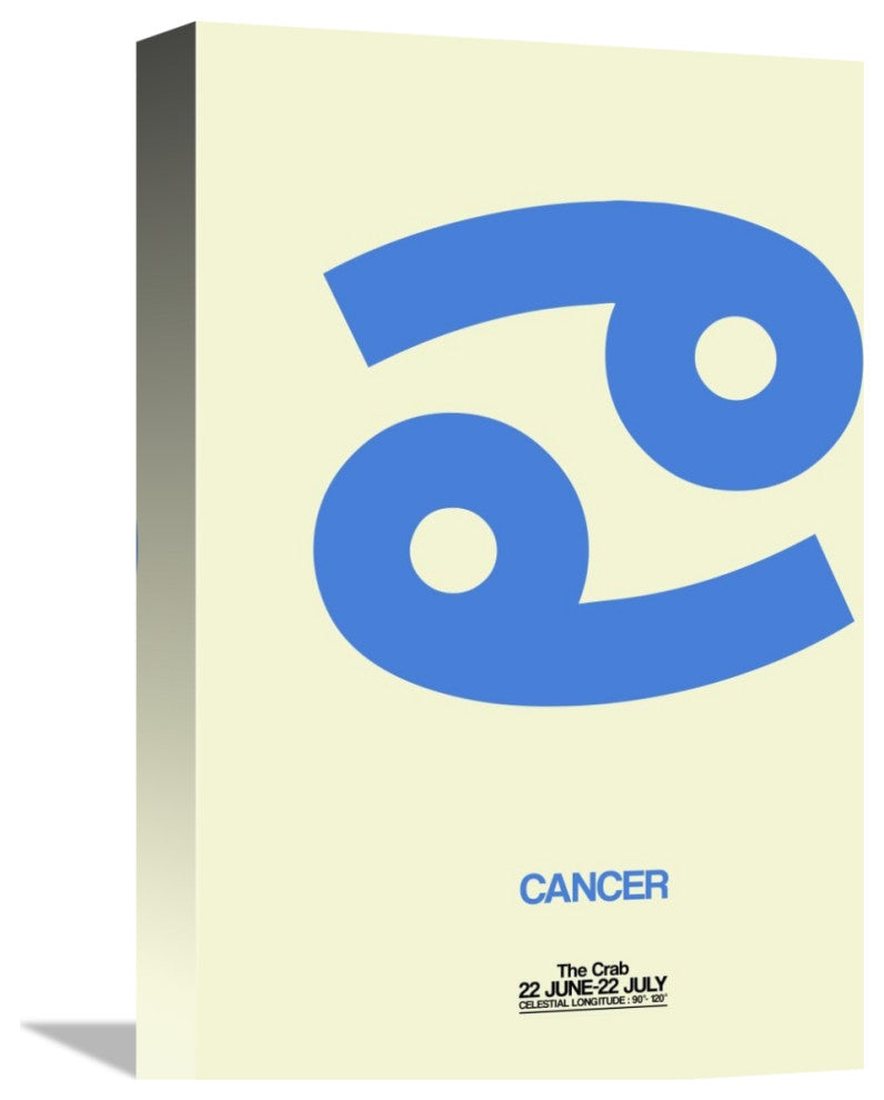 "Cancer Zodiac Sign Blue" Fine Art Print