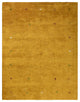Hand Knotted Loom Silk Mix Area Rug Contemporary Gold