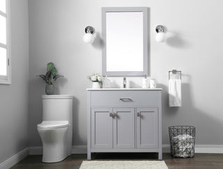36" SIngle Bathroom Vanity, Grey