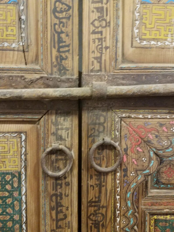 Moroccan Hand Painted Double Door - Zouak