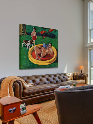 "Wading Pool" Painting Print on Canvas by Amos Sewell