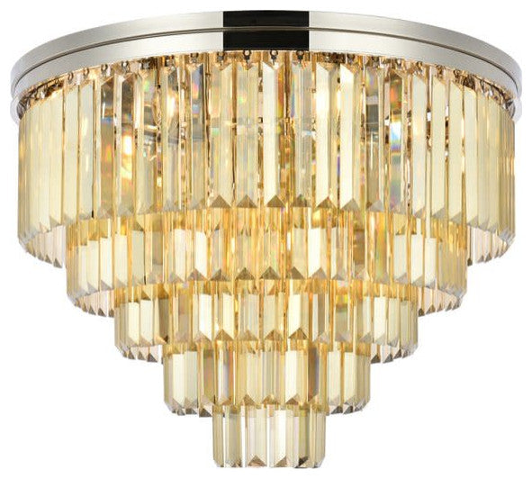 Elegant Lighting 1231F32-GT/RC Sydney 17 Light 32"W Flush Mount - Polished