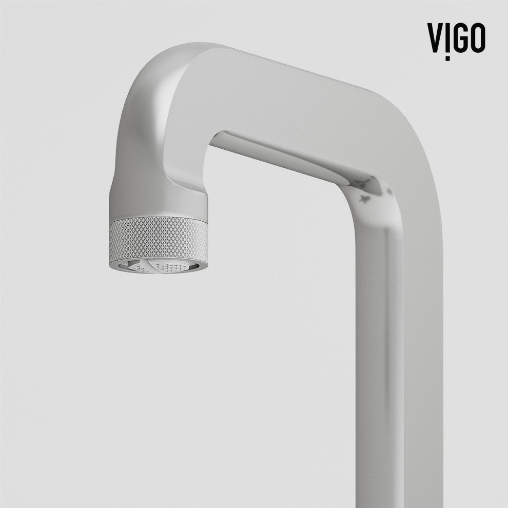VIGO Wythe 9" H 2-Handle Widespread Bathroom Faucet, Chrome