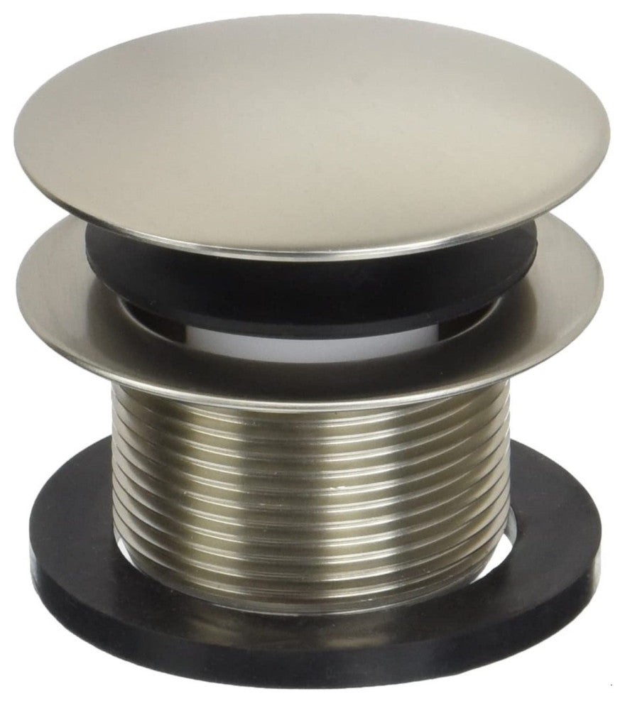 Mushroom Tip Toe Tub Trim Set With Floating Faceplate, Stainless Steel