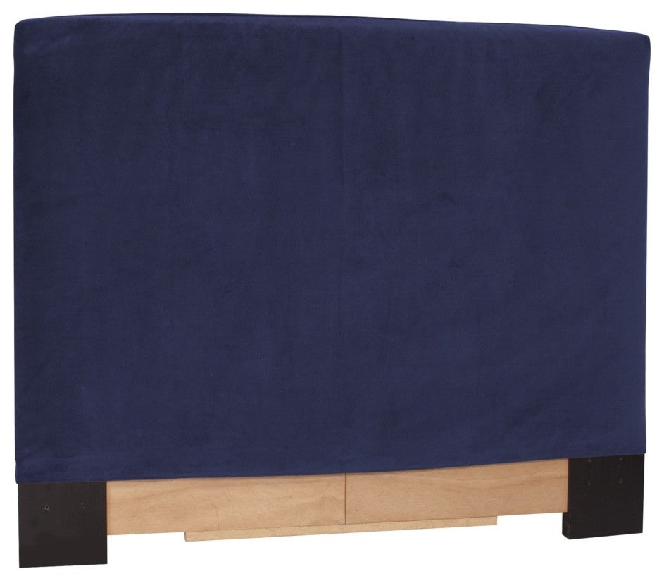 Bella Twin Headboard Slipcover, Eggplant