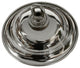 Solid Brass Round Ceiling Canopy, Polished Chrome