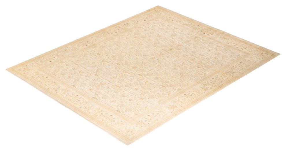Mogul, One-of-a-Kind Hand-Knotted Area Rug Ivory, 7' 10" x 9' 10"