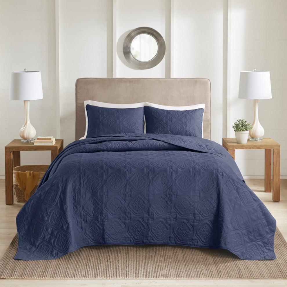 510 Design Oakley 3 Piece Reversible Bedspread Set