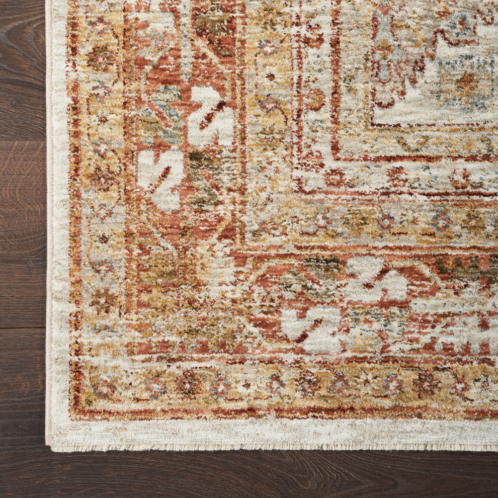 Nourison Home 5'3"x7'8" Petra Rust Area Rug