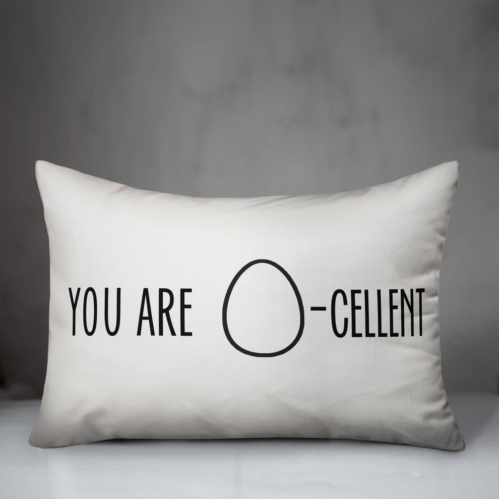 You are Egg-Celent 14x20 Lumbar Pillow