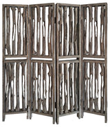 84" X 3" X 84" Weathered Brown, Wood, Wrightwood - Screen