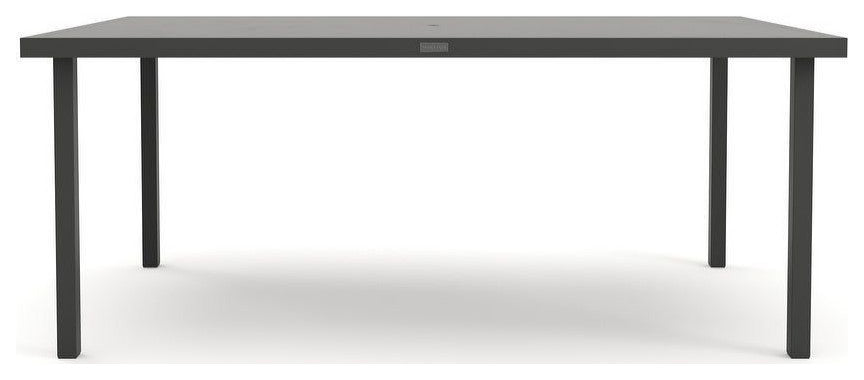 Jasper 44" x 73" Rectangle Dining Table, Textured Pewter