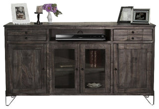 Sawyer Rustic Modern Solid Parota Wood 70" Sideboard Console