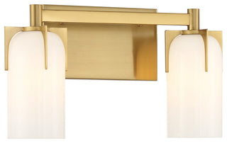 Caldwell 2-Light Bathroom Vanity Light, Warm Brass