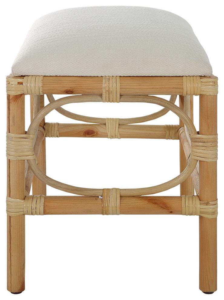 Uttermost Laguna Small White bench