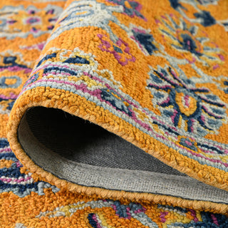 Boho Yveline Area Rug, Orange, 7'6" x 9'6", Floral