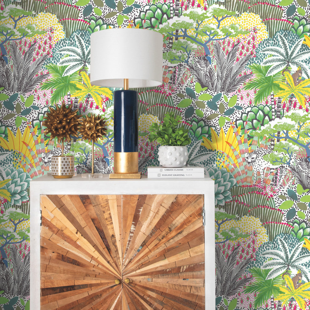 Tamara Day Jungle Vibe Peel and Stick Wallpaper By Roommates