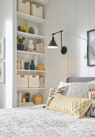 Hinkley Arti Medium Swing Arm Single Light Sconce, Black