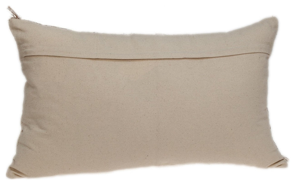 Sandy Beige Textured Throw Pillow