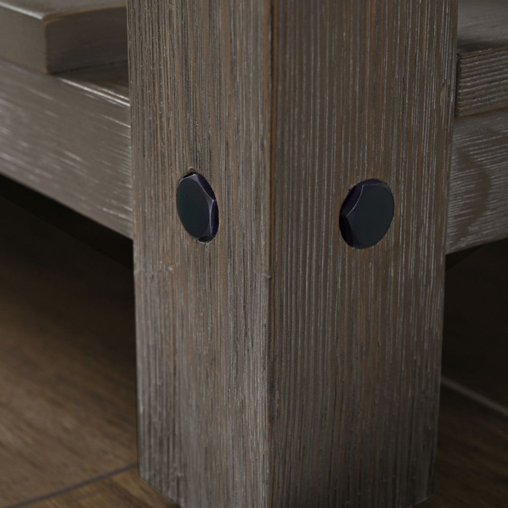 Wesley 48" Bathroom Vanity, Weathered Gray